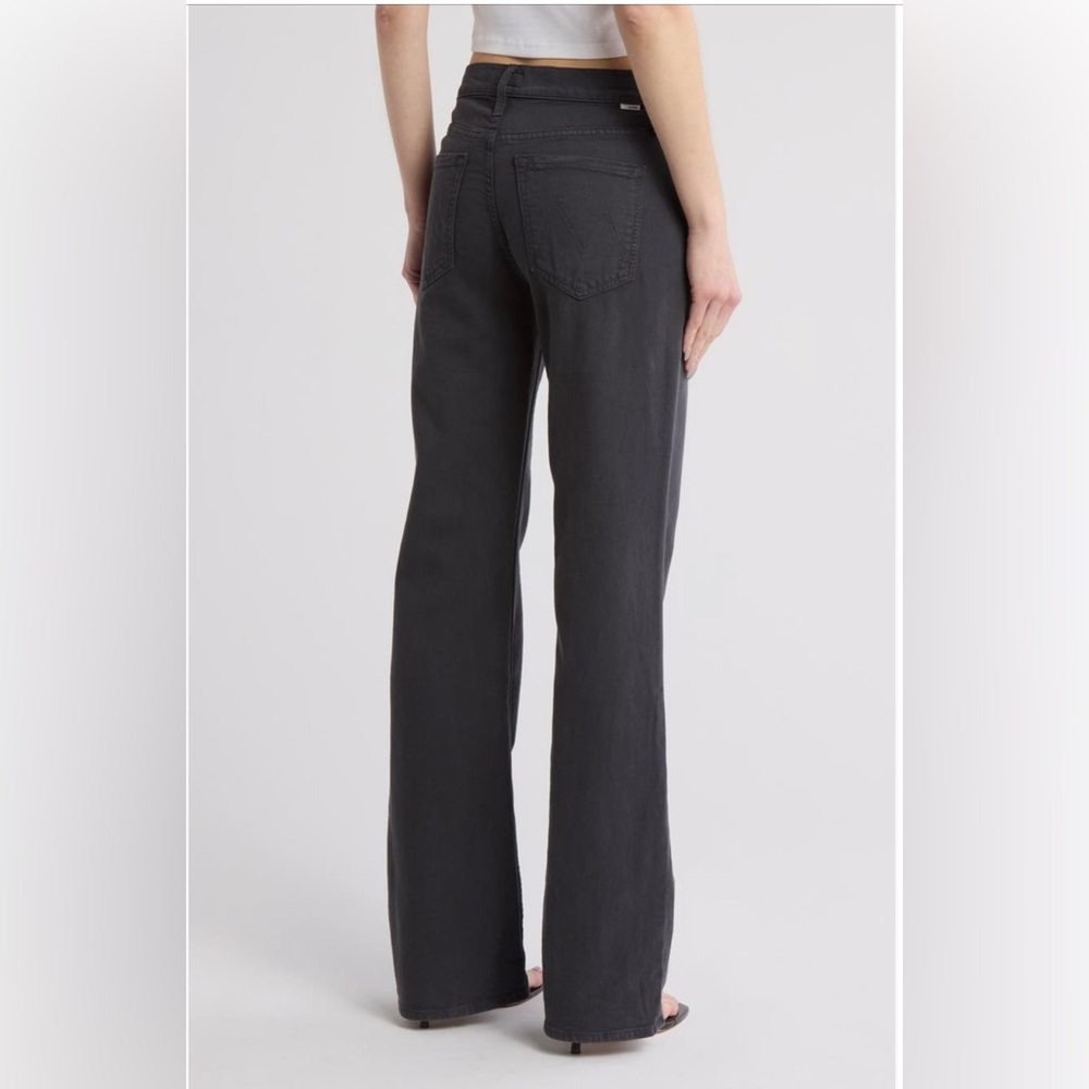 MOTHER Women's Straight Leg Jeans - Charcoal - Picture 2 of 7